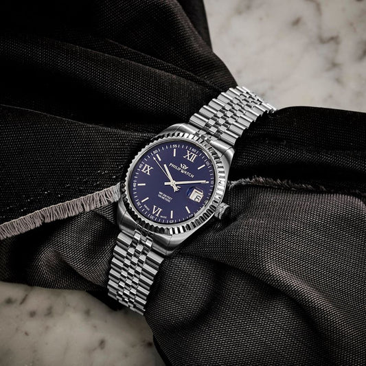 Orologio Philip Whatch da donna modello Caribe quadrante blu con numeri romani