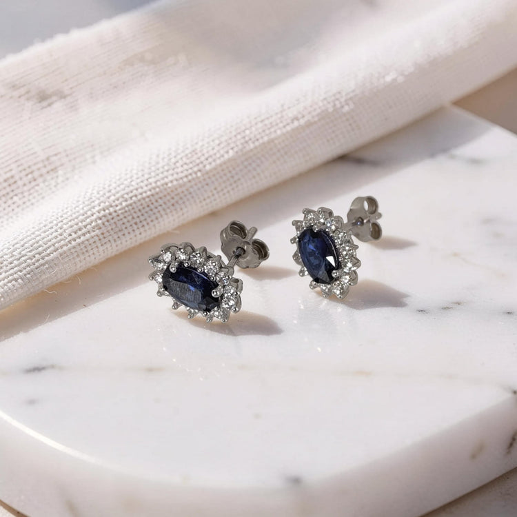 Orecchini con Zaffiri blu