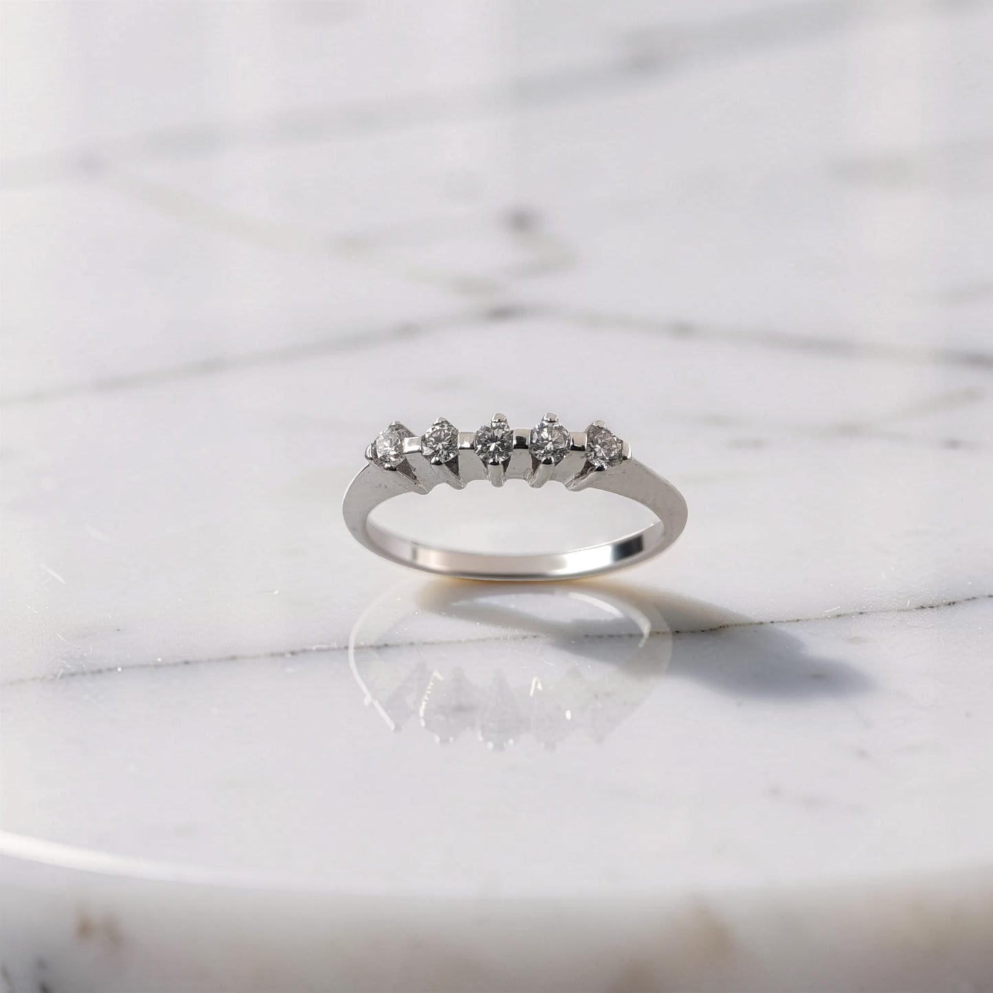 elegante anello veretta idea fidanzamento di meteore gioielli diamanti 0.25 carati g/vs