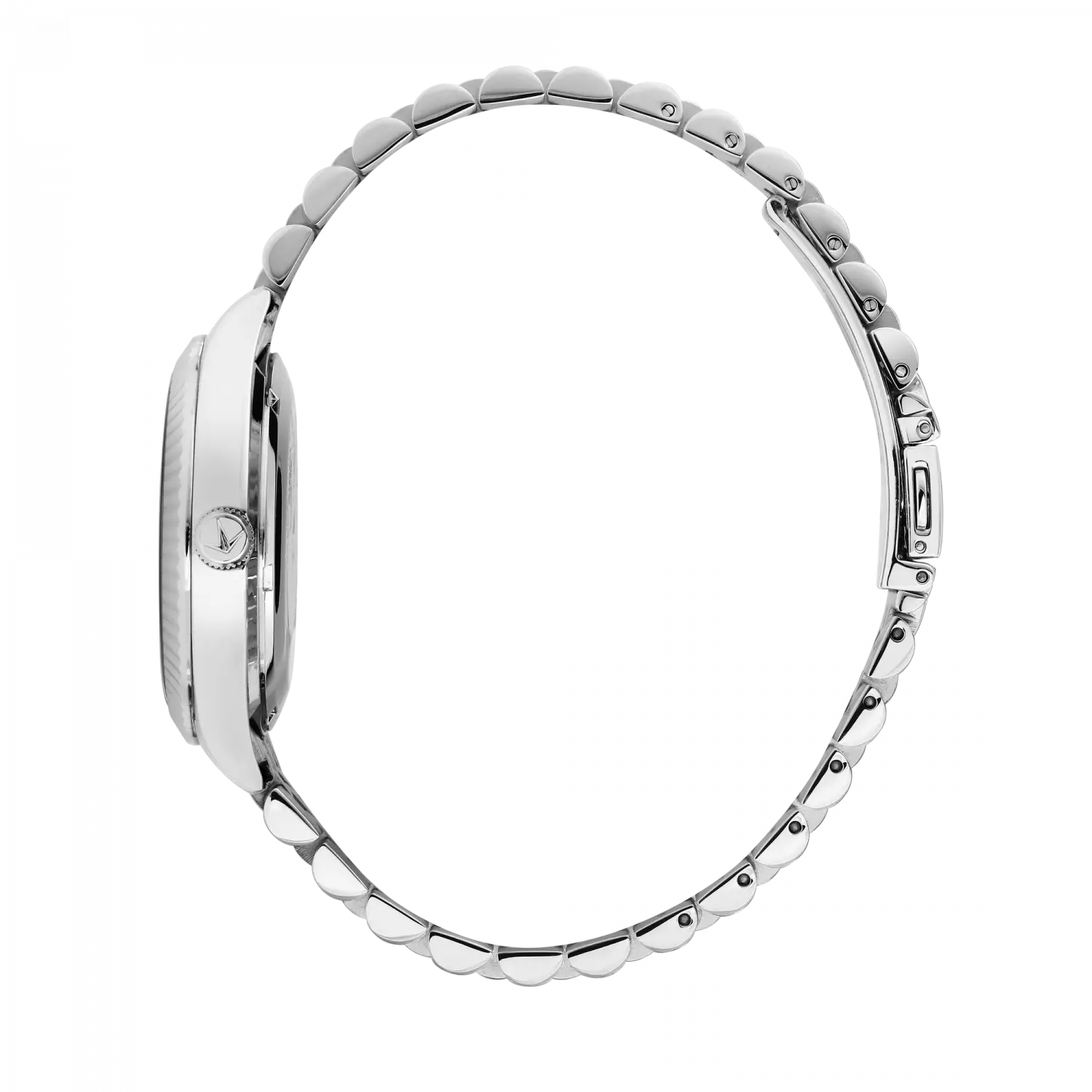 Orologio Lucien Rochat Donna Collezione Bienne quarzo daydate solo tempo cassa in acciaio 39mm fondello a vite vetro zaffiro quadrante verde 