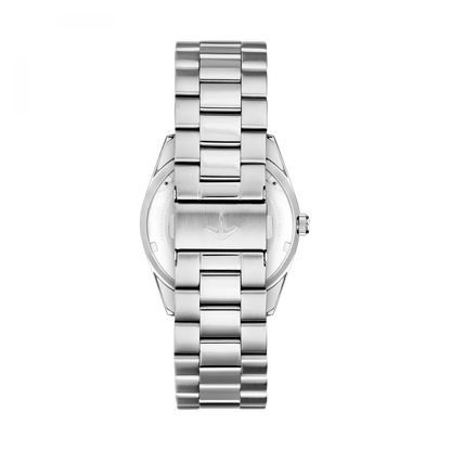 Vista cinturino acciaio orologio uomo Lucien Rochat Bienne R0453124011 cassa 39 mm