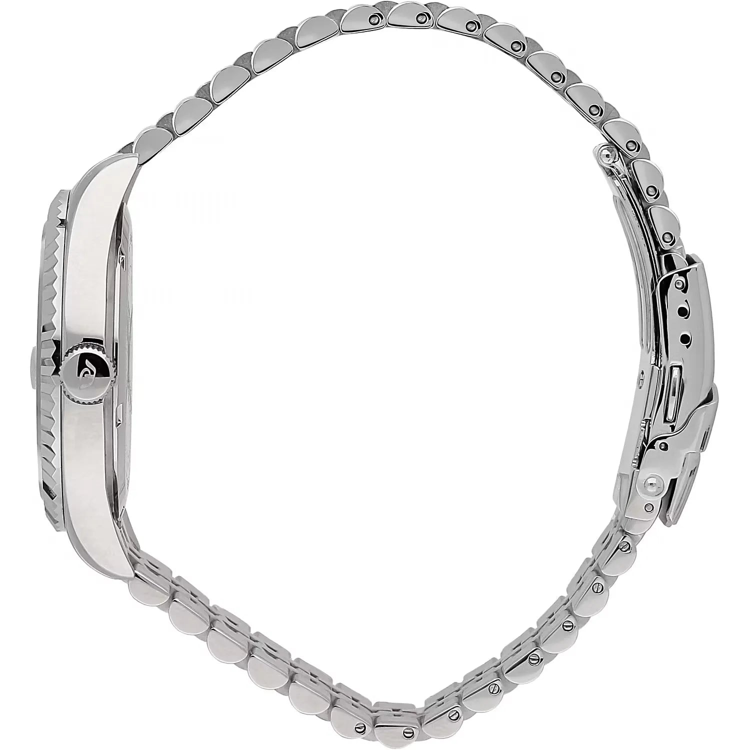 Orologio da uomo Philip Watch con movimento al quarzo ETA F06.115 e funzioni di solo tempo con data.
Cassa in acciaio inox dal diametro di 39 mm. Ghiera zigrinata. Quadrante Nero