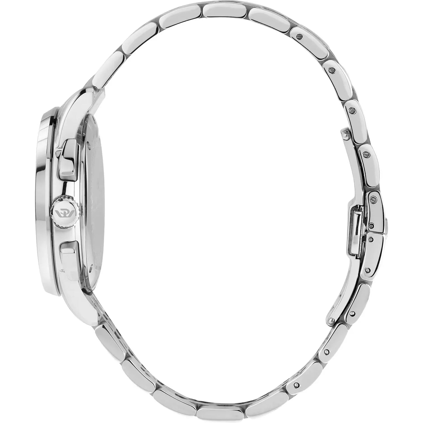orologio da uomo con movimento al quarzo ronda 3540 e funzioni di cronografo con data.
cassa in acciaio inox dal diametro di 41 mm. fondello a vite.