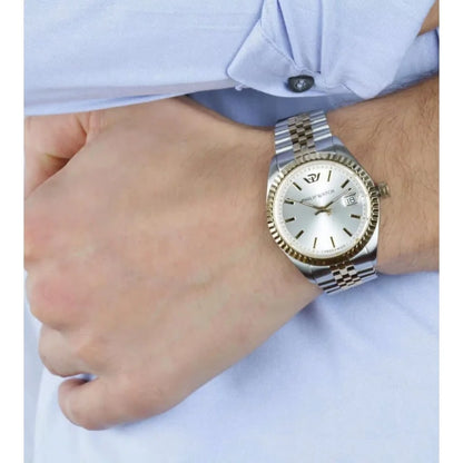 orologio elegante uomo lusso accessibile caribe quadrante 39mm acciaio oro