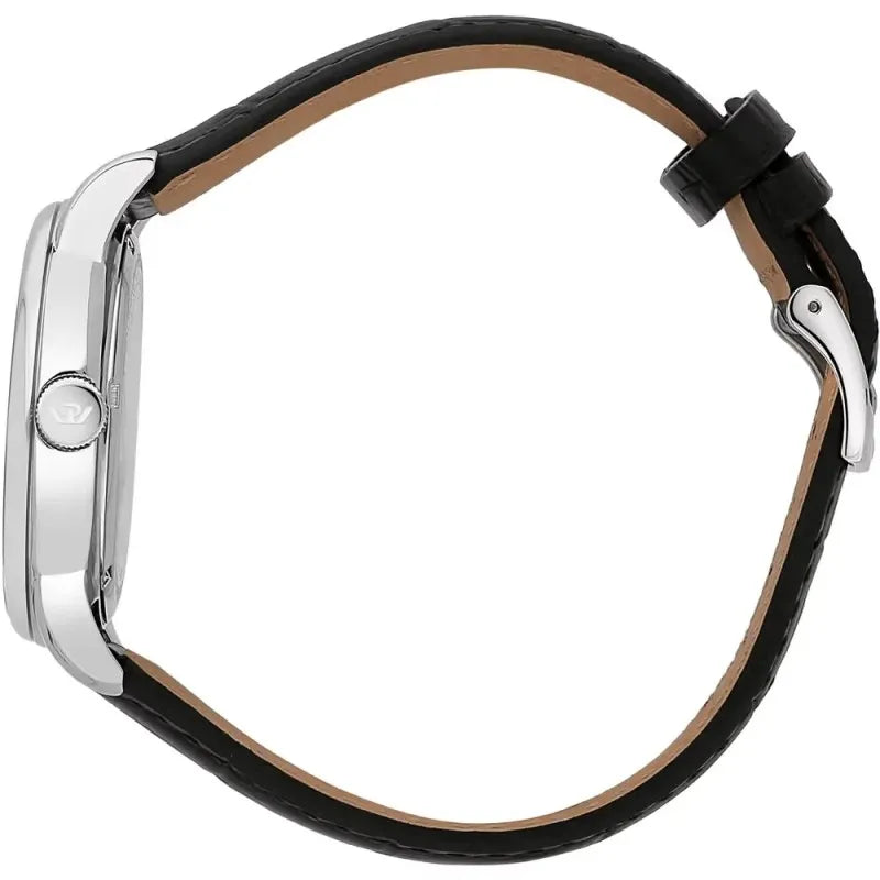 Orologio da uomo con movimento al quarzo ETA F06.115 con funzioni di solo tempo con data. Cassa in acciaio inox dal diametro di 40 mm. Fondello e corona a vite.