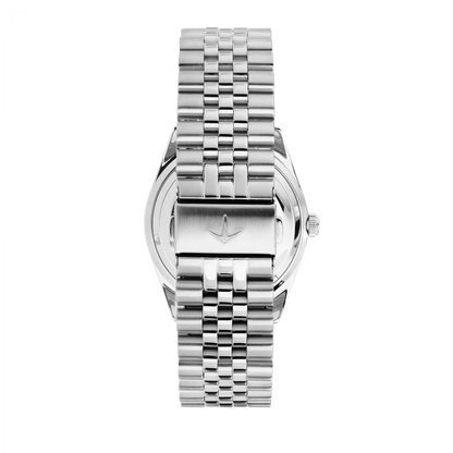 Orologio Lucien Rochat Uomo Collezione Bienne Automatico solo tempo cassa in acciaio 39mm fondello a vite vetro zaffiro quadrante blu Bracciale in acciaio