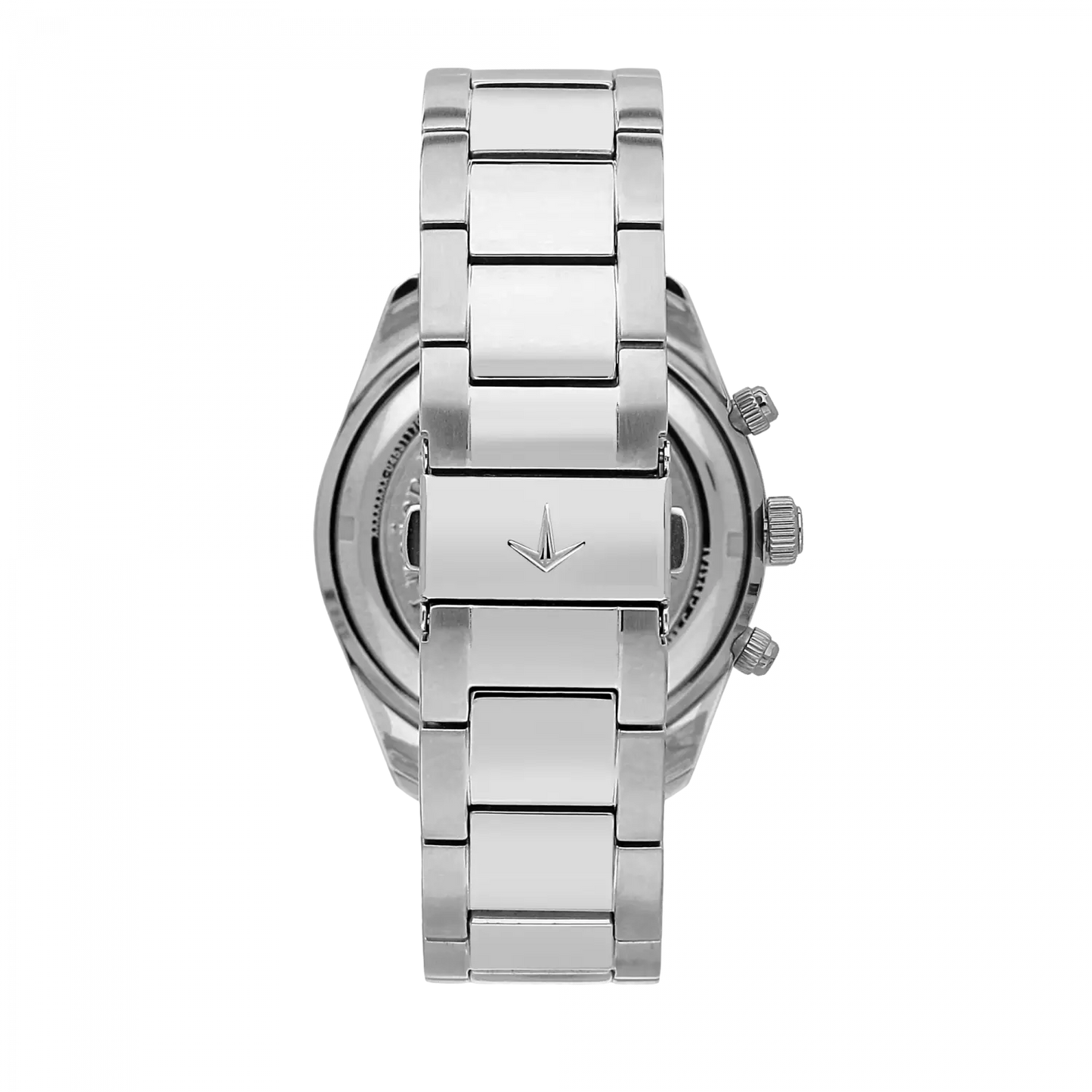 orologio lucien rochat uomo collezione léman, movimento al quarzo con funzione di cronografo con data. la cassa è in acciaio inox da 43mm, fondello e corona a vite e vetro zaffiro con lente sul datario a ore 4 lunetta con dettagli oro giallo