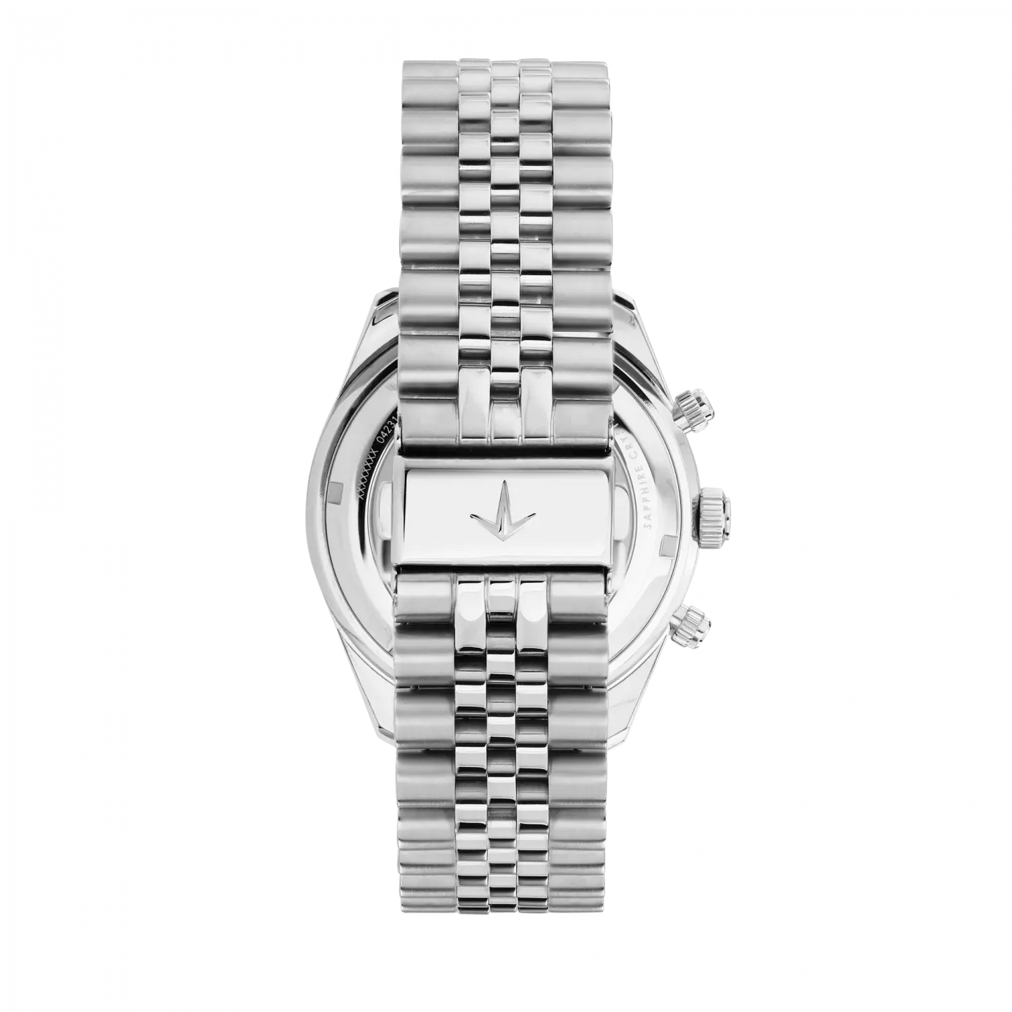 orologio cronografo da uomo lucien rochat r0473617008, cassa silver in acciaio. collezione léman quadrante blu dettagli oro rosa