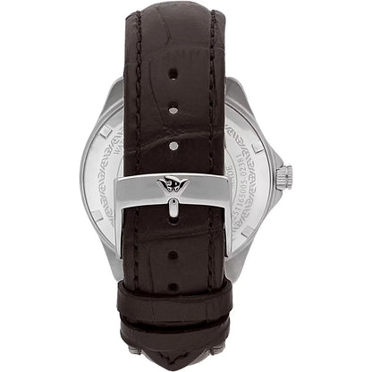 Orologio da uomo con movimento al quarzo e funzioni di solo tempo con data. Cassa in acciaio inox dal diametro di 41 mm. 