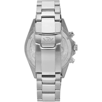 Orologio da uomo Philip Whatch con movimento al quarzo RONDA 5040 e funzione di cronografo con data.
Cassa in acciaio inox dal diametro di 42 mm. Lunetta con inserto in alluminio nero