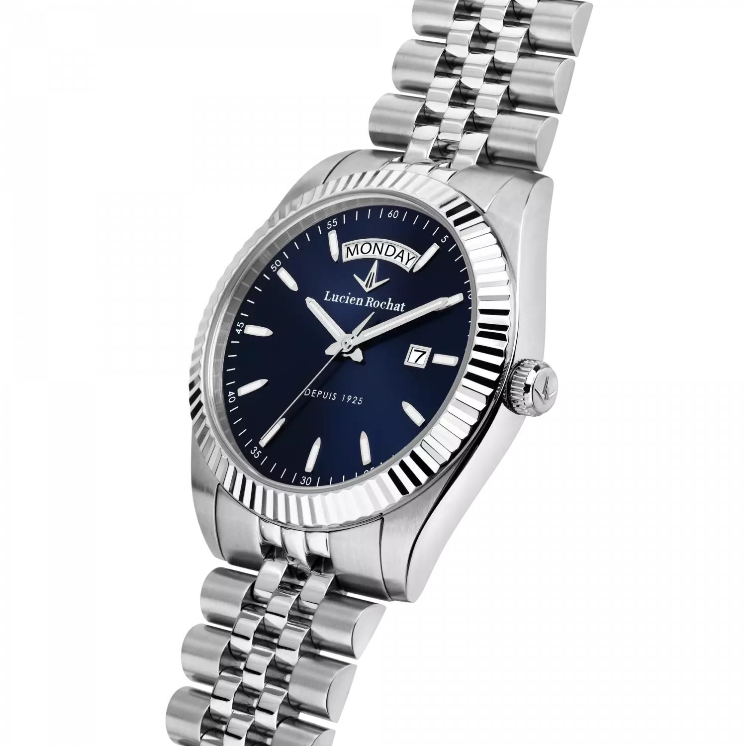Orologio Lucien Rochat collezione Bienne 2024 2025 design raffinato in acciaio silver uomo