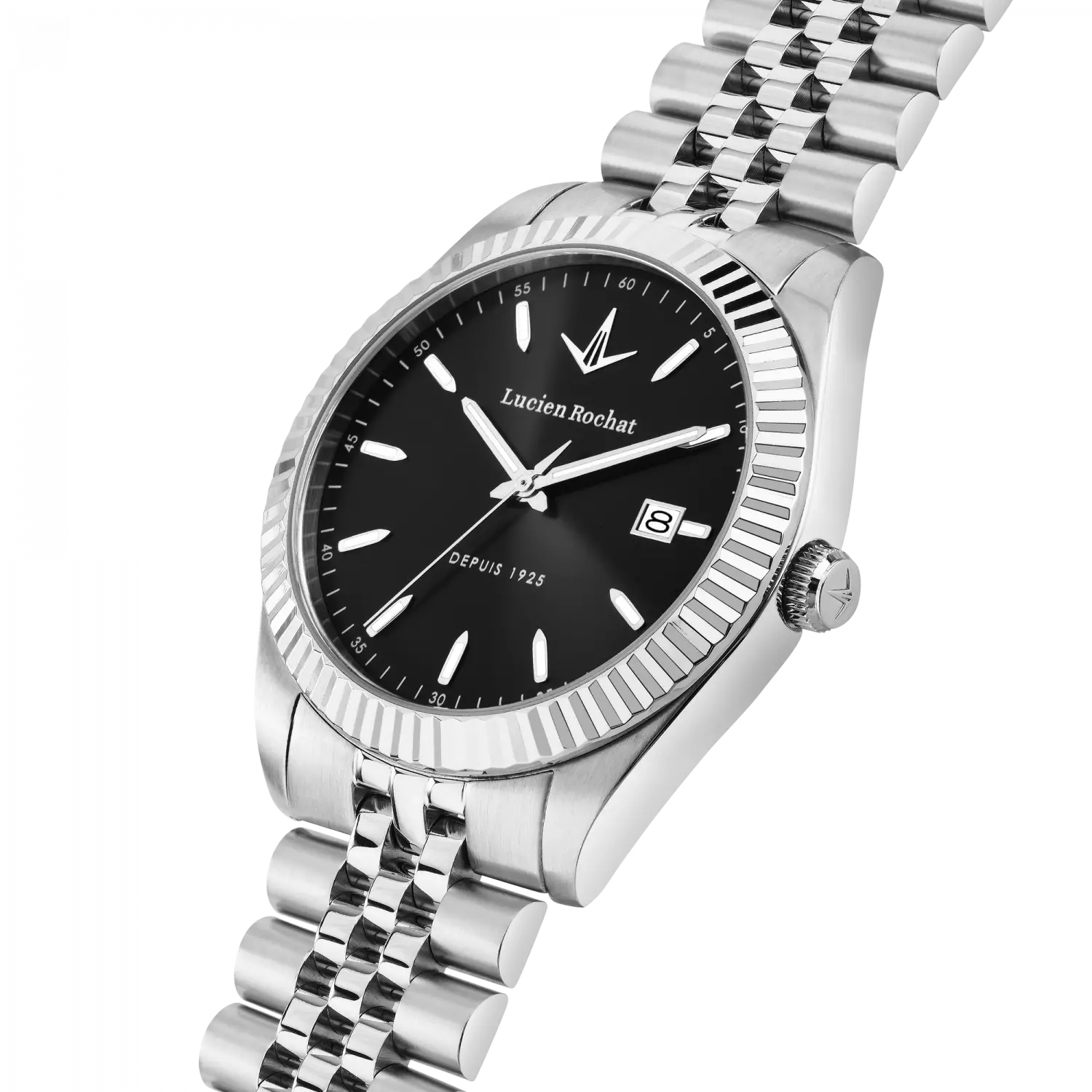 Orologio Tempo e data da Uomo Lucien Rochat R0453124008, Cassa Silver in Acciaio. Collezione Bienne 2025/2026