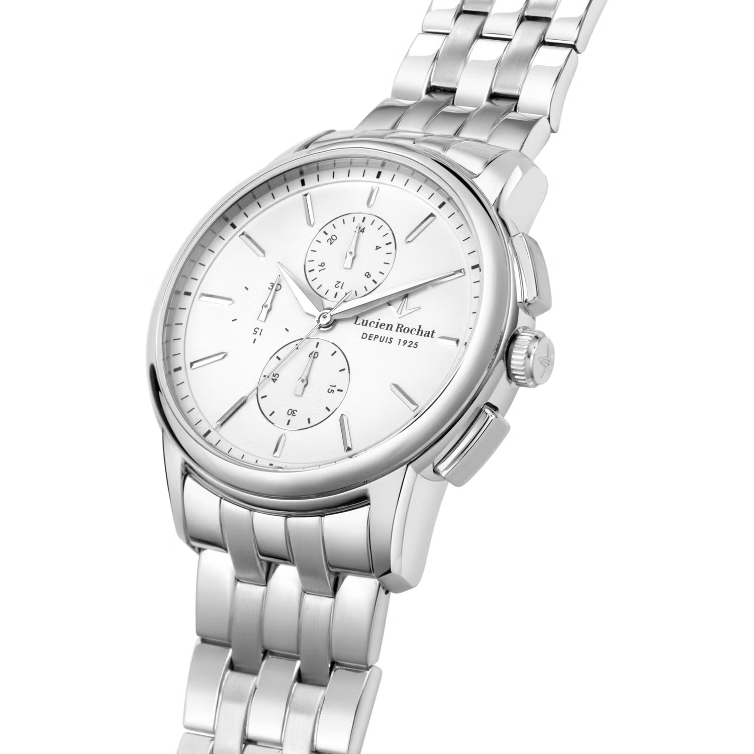 Orologio Cronografo da Uomo Lucien Rochat R0473616001, Cassa Silver in Acciaio, Vetro zaffiro, Collezione Iconic
