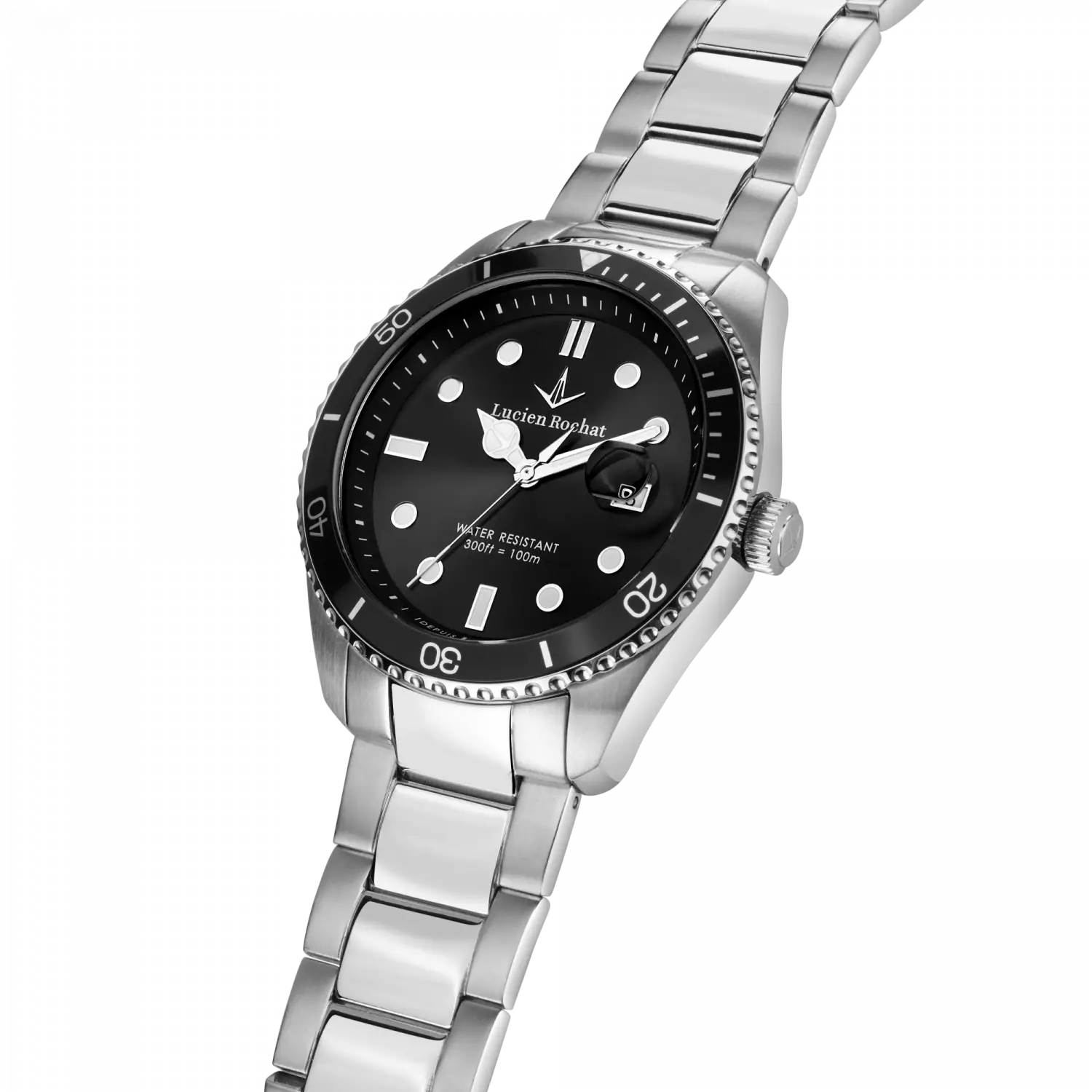 Orologio Tempo e data da Uomo Lucien Rochat R0453117001, Cassa Silver in Acciaio. Collezione Léman