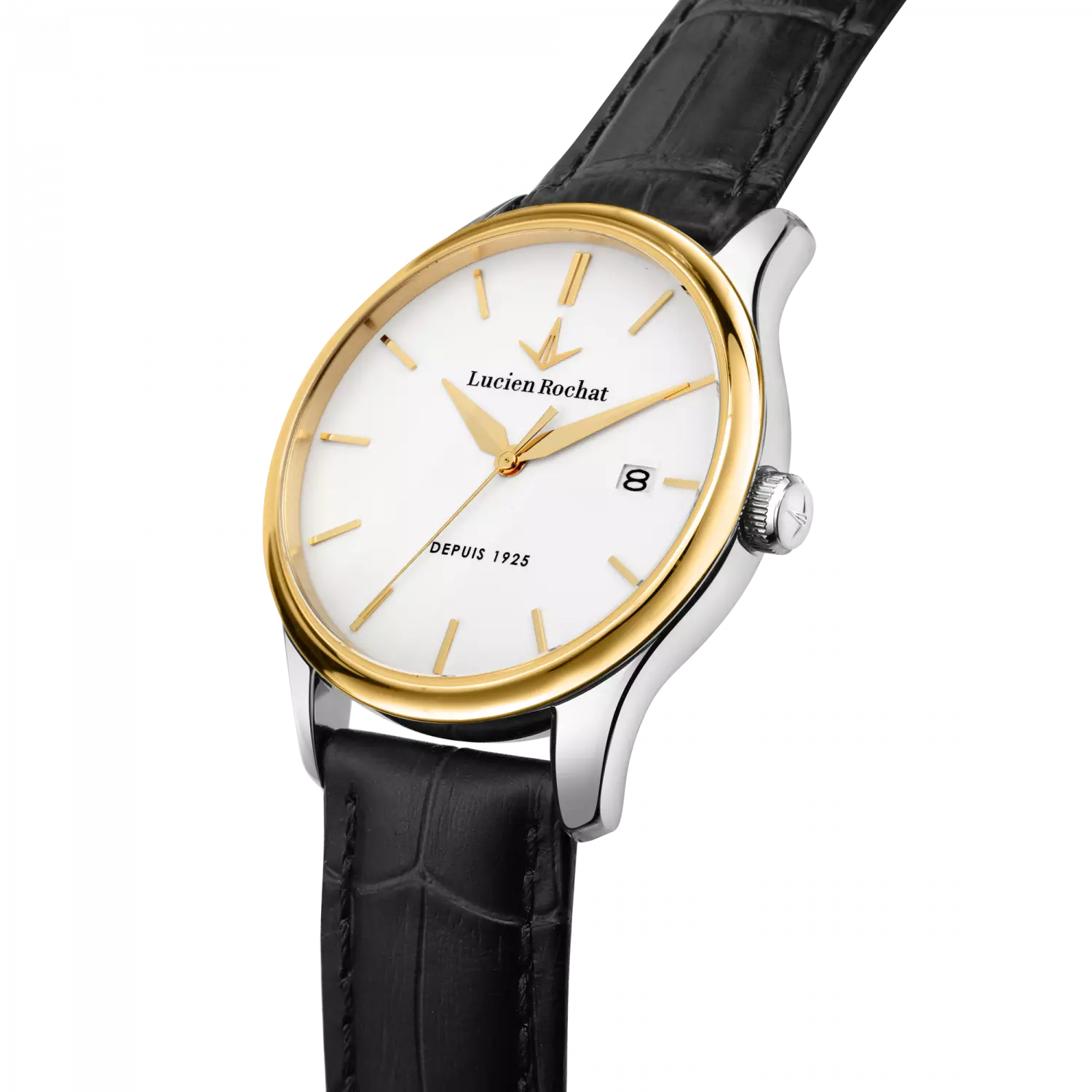 Orologio Tempo e data da Uomo Lucien Rochat R0451115007, Cassa Silver in Acciaio. Collezione Montreux
