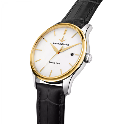 Orologio Tempo e data da Uomo Lucien Rochat R0451115007, Cassa Silver in Acciaio. Collezione Montreux