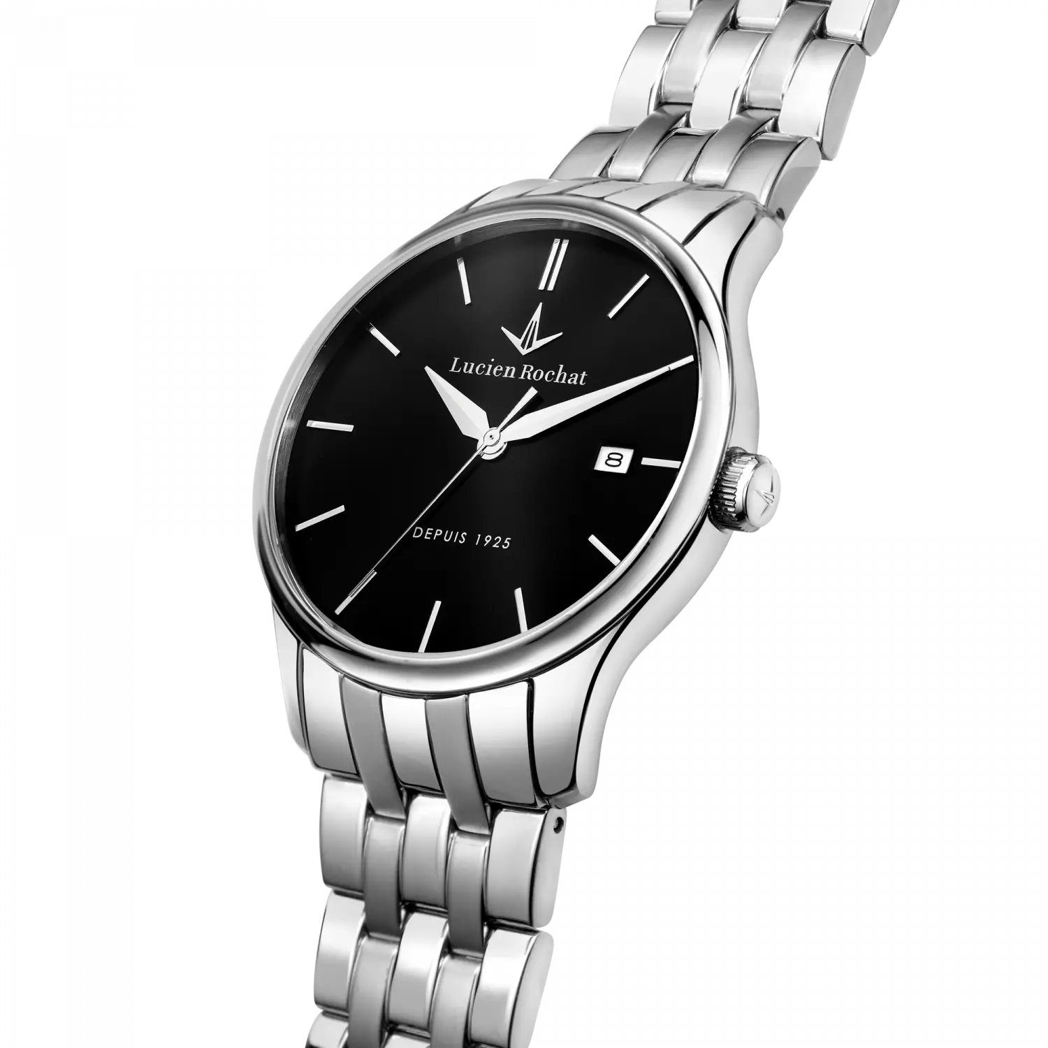 Orologio Tempo e data da Uomo Lucien Rochat R0453115008, Cassa Silver in Acciaio. Collezione Montreux