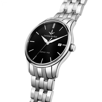 Orologio Tempo e data da Uomo Lucien Rochat R0453115008, Cassa Silver in Acciaio. Collezione Montreux