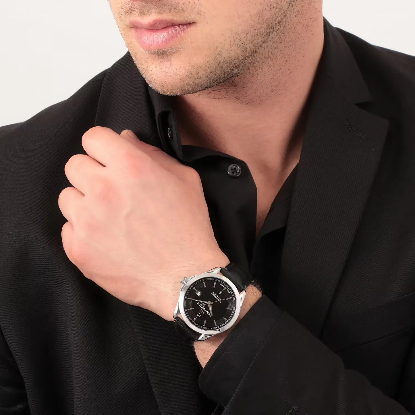 orologio da uomo con movimento al quarzo eta f06.115 e funzioni di solo tempo con data.
cassa in acciaio inox dal diametro di 41 mm. fondello e corona a vite