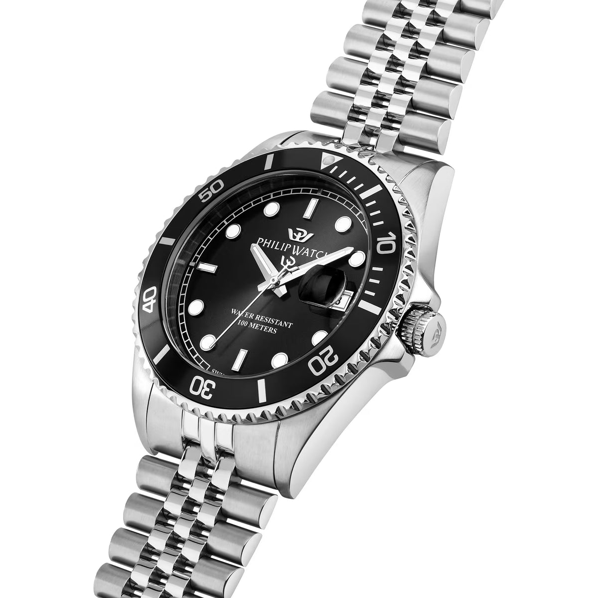 philip watch caribe sport r8253597127 dettaglio quadrante nero