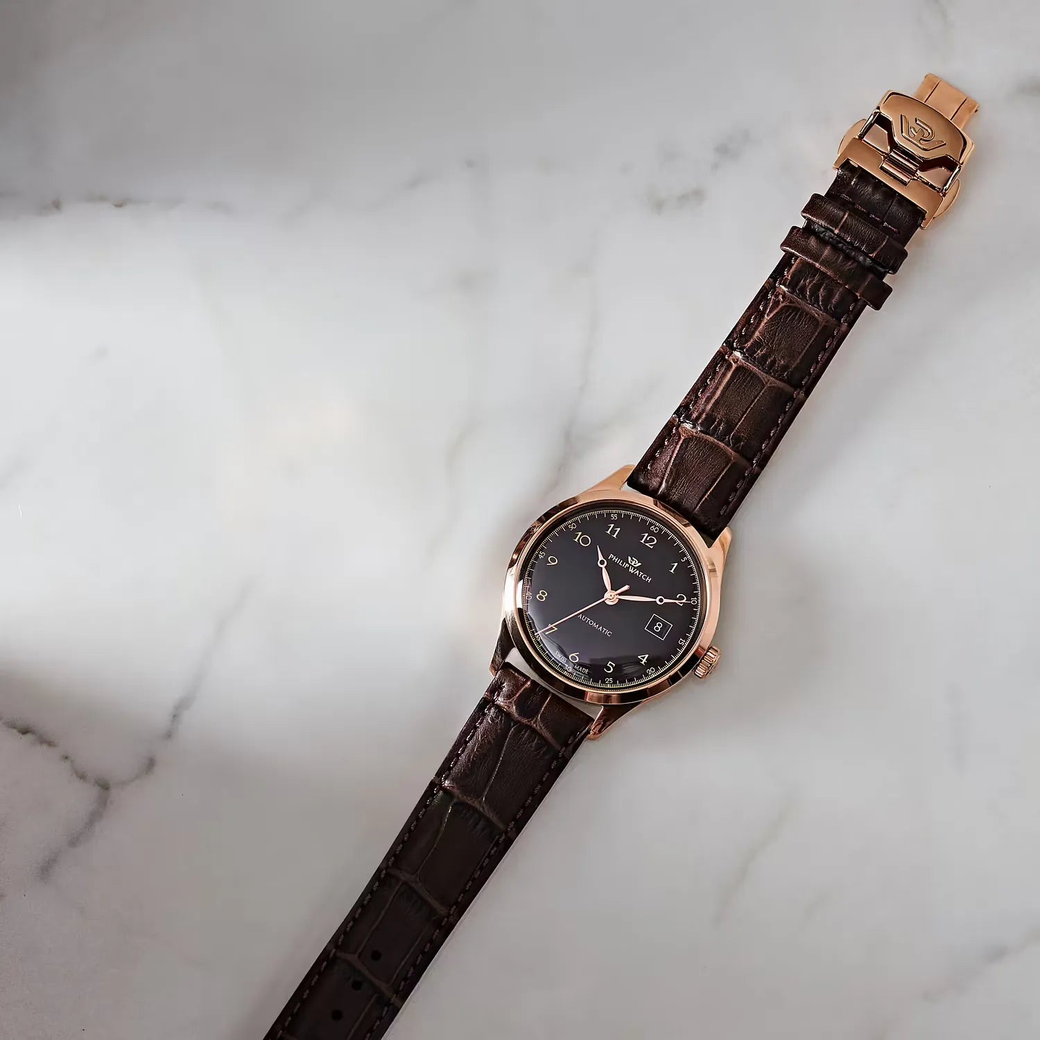 Philip Watch Orologio Uomo, Automatico, Analogico, 40 mm, Collezione MUSEUM - R8221225002