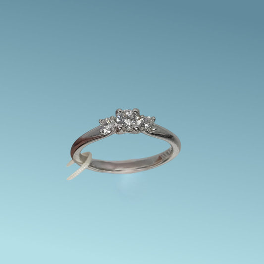 Anello Trilogy in Oro e Diamanti