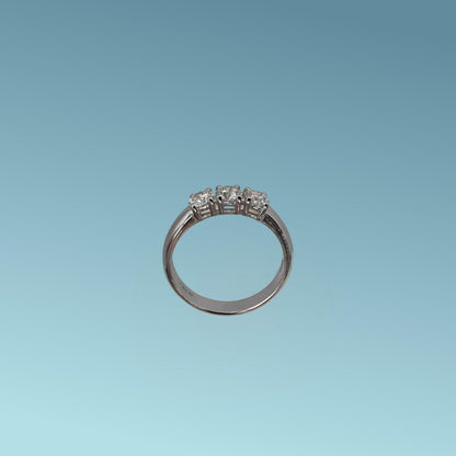 Anello Trilogy in Oro e Diamanti