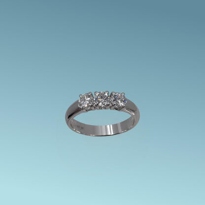 Anello Trilogy in Oro e Diamanti