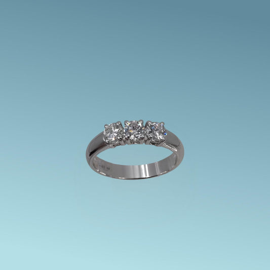 Anello Trilogy in Oro e Diamanti