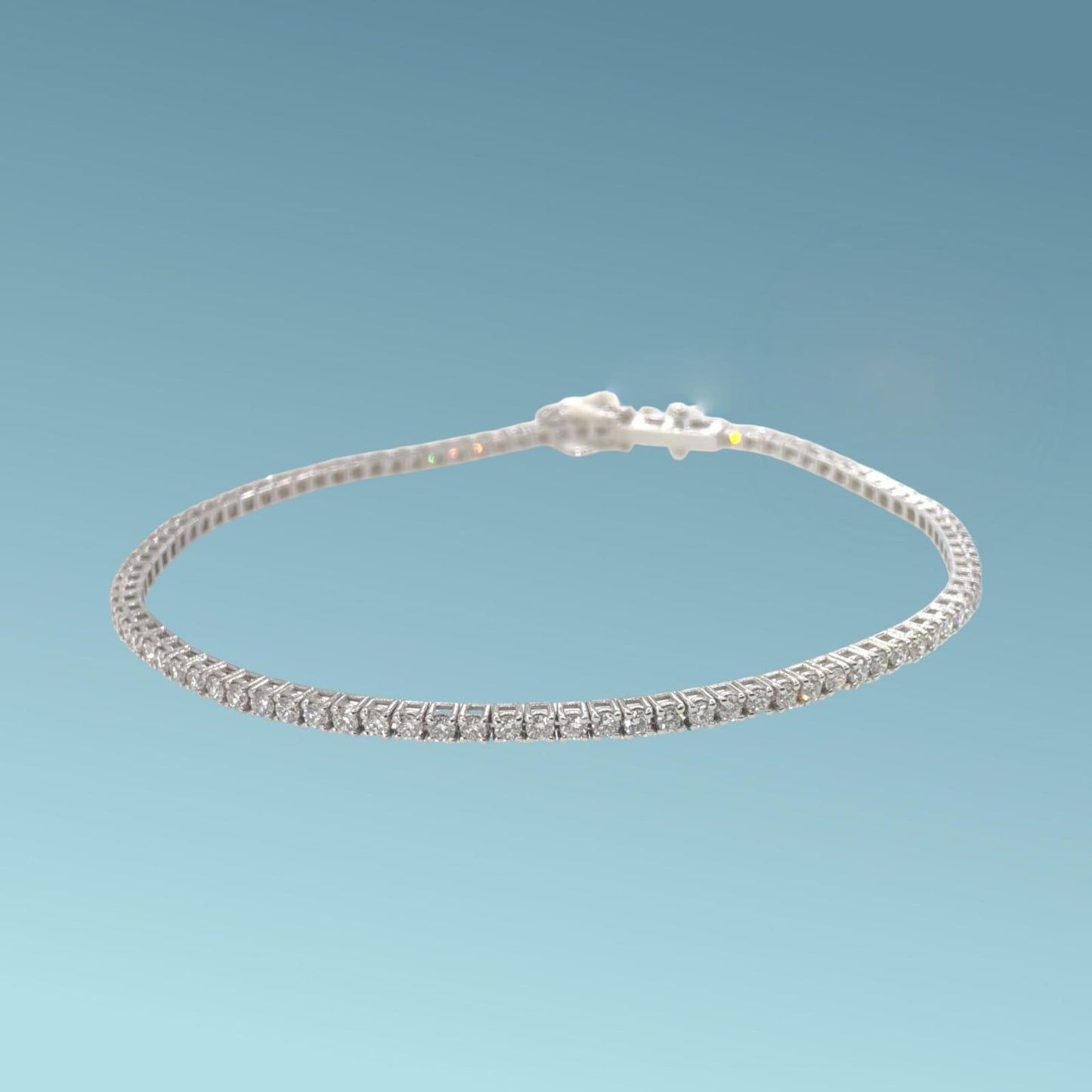 bracciale tennis in oro con diamanti