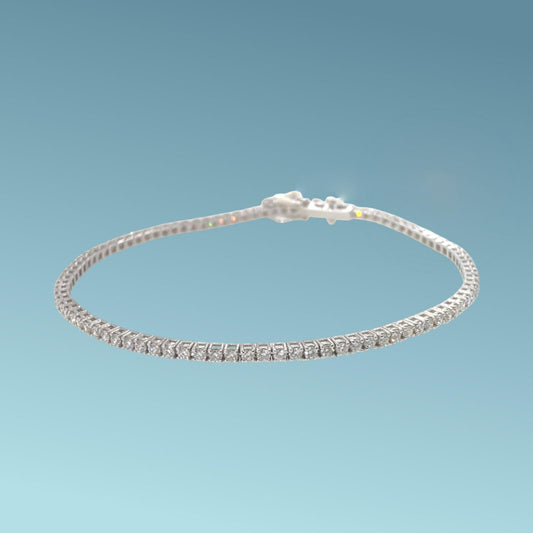 Bracciale Tennis in Oro con Diamanti