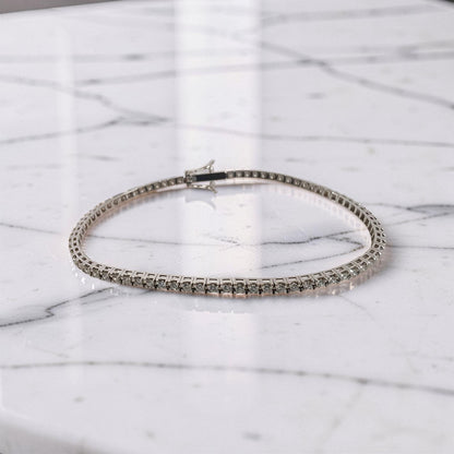bracciale tennis oro bianco diamanti 1.25 ct G VS stupendo regalo per occasioni speciali