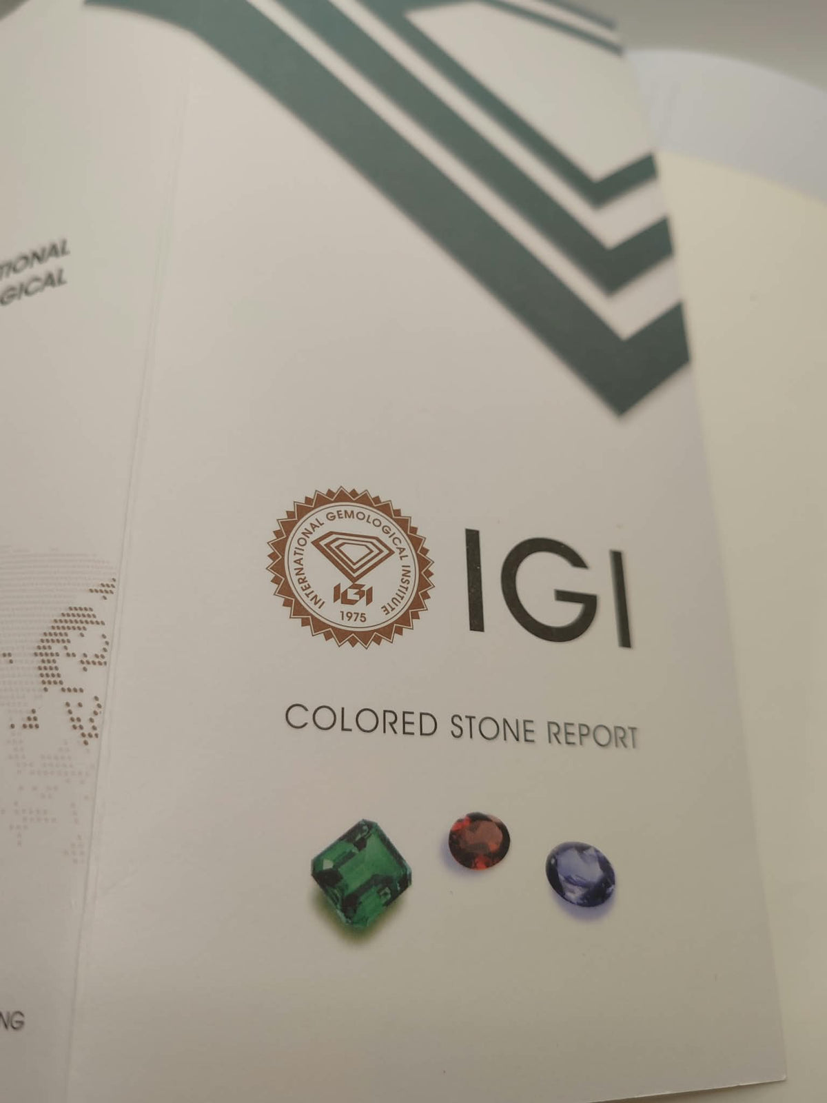 certificato igi (istituto gemmologico internazionale) pietre preziose