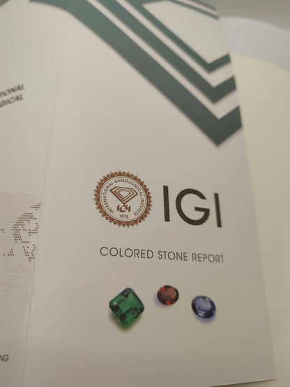 certificato igi (istituto gemmologico internazionale) pietre preziose