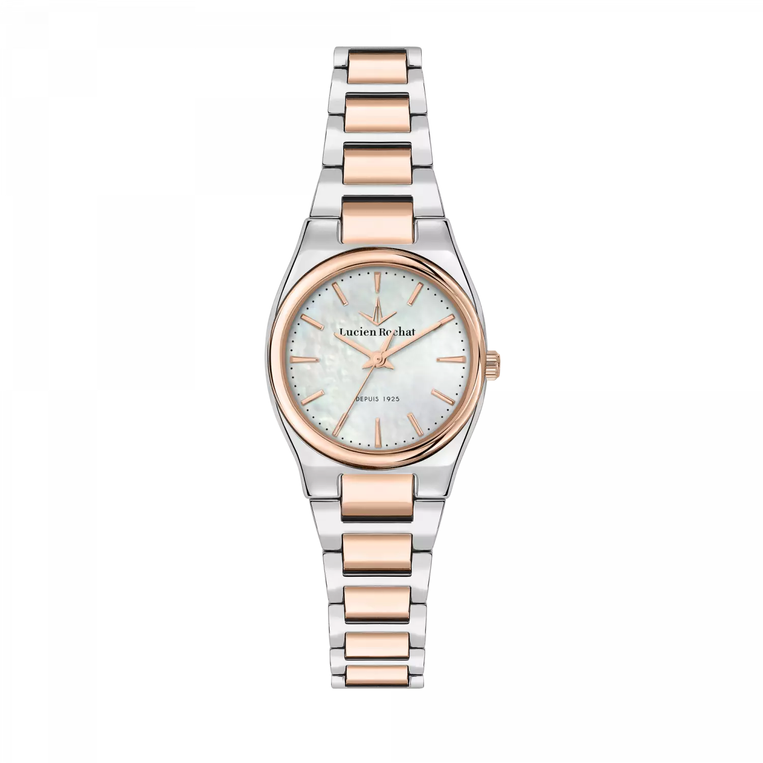 Orologio Just time da Donna Lucien Rochat R0453122513, Cassa Silver in Acciaio Lega di metallo. Collezione Avenue Quadrante madreperla Dettagli oro rosa