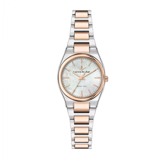 Orologio Just time da Donna Lucien Rochat R0453122513, Cassa Silver in Acciaio Lega di metallo. Collezione Avenue Quadrante madreperla Dettagli oro rosa