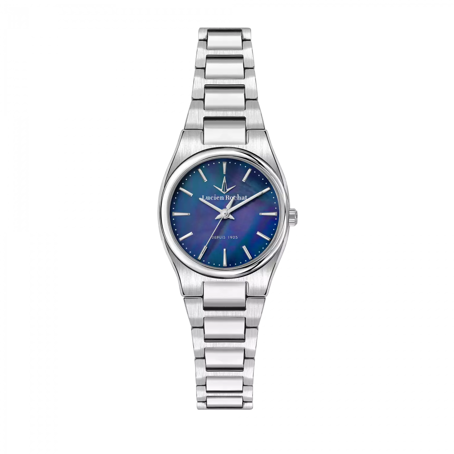 orologio just time da donna lucien rochat r0453122523, cassa silver in acciaio. collezione avenue&nbsp; quadrante blu madreperla