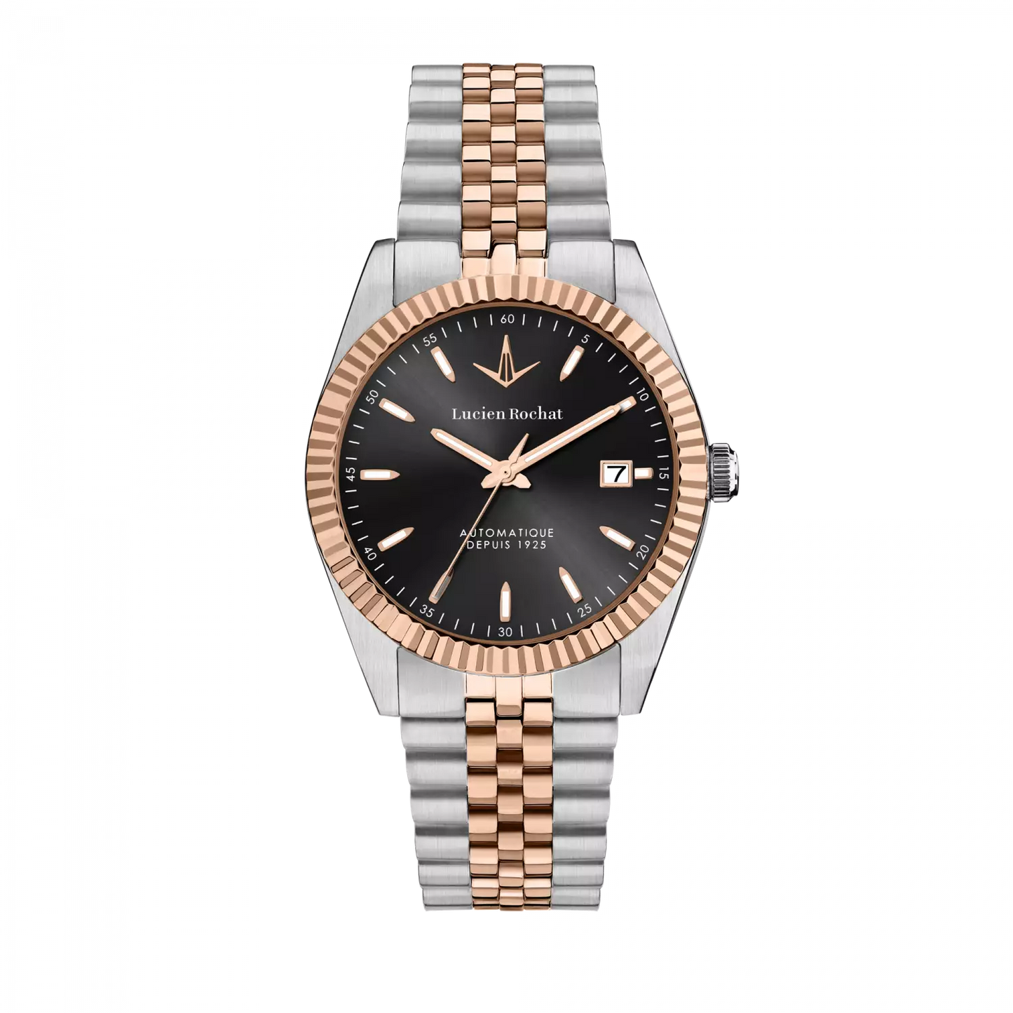 orologio automatico da uomo lucien rochat r0423124001, cassa silver in acciaio, vetro zaffiro, collezione bienne&nbsp;