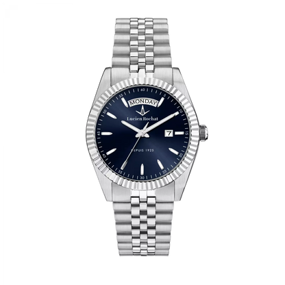 rologio uomo Lucien Rochat R0453124005 acciaio silver elegante con funzione tempo e data