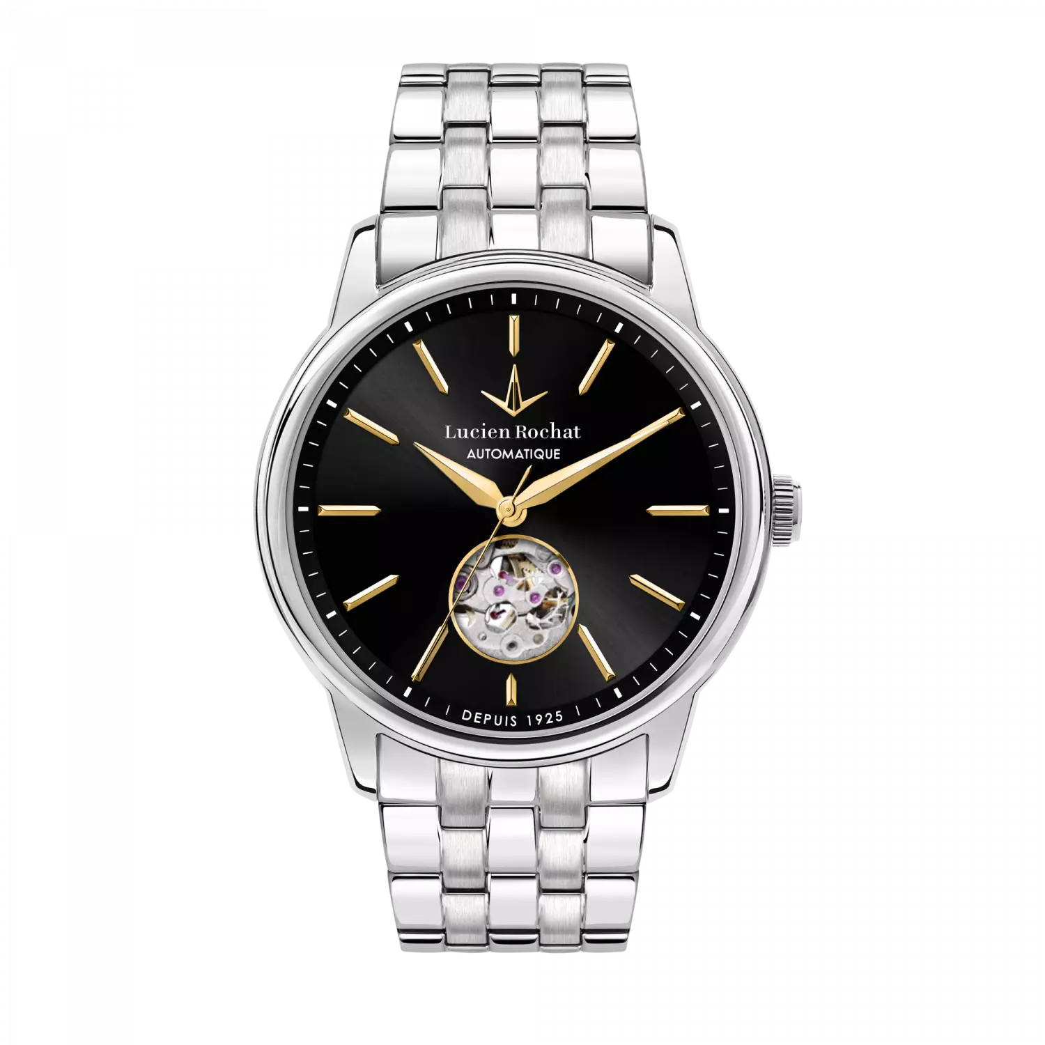Orologio Automatico da Uomo Lucien Rochat R0423116006, Cassa Silver in Acciaio., vetro zaffiro, fibia a farfalla con pulsanti. Collezione Iconic 2024/2025