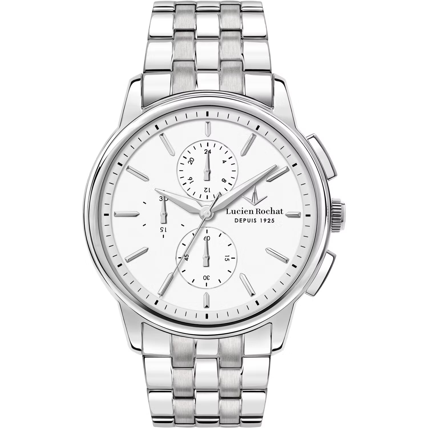 Orologio Cronografo da Uomo Lucien Rochat R0473616001, Cassa Silver in Acciaio, Vetro zaffiro, Collezione Iconic