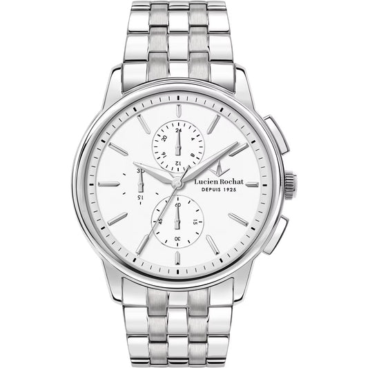 Orologio Cronografo da Uomo Lucien Rochat R0473616001, Cassa Silver in Acciaio, Vetro zaffiro, Collezione Iconic