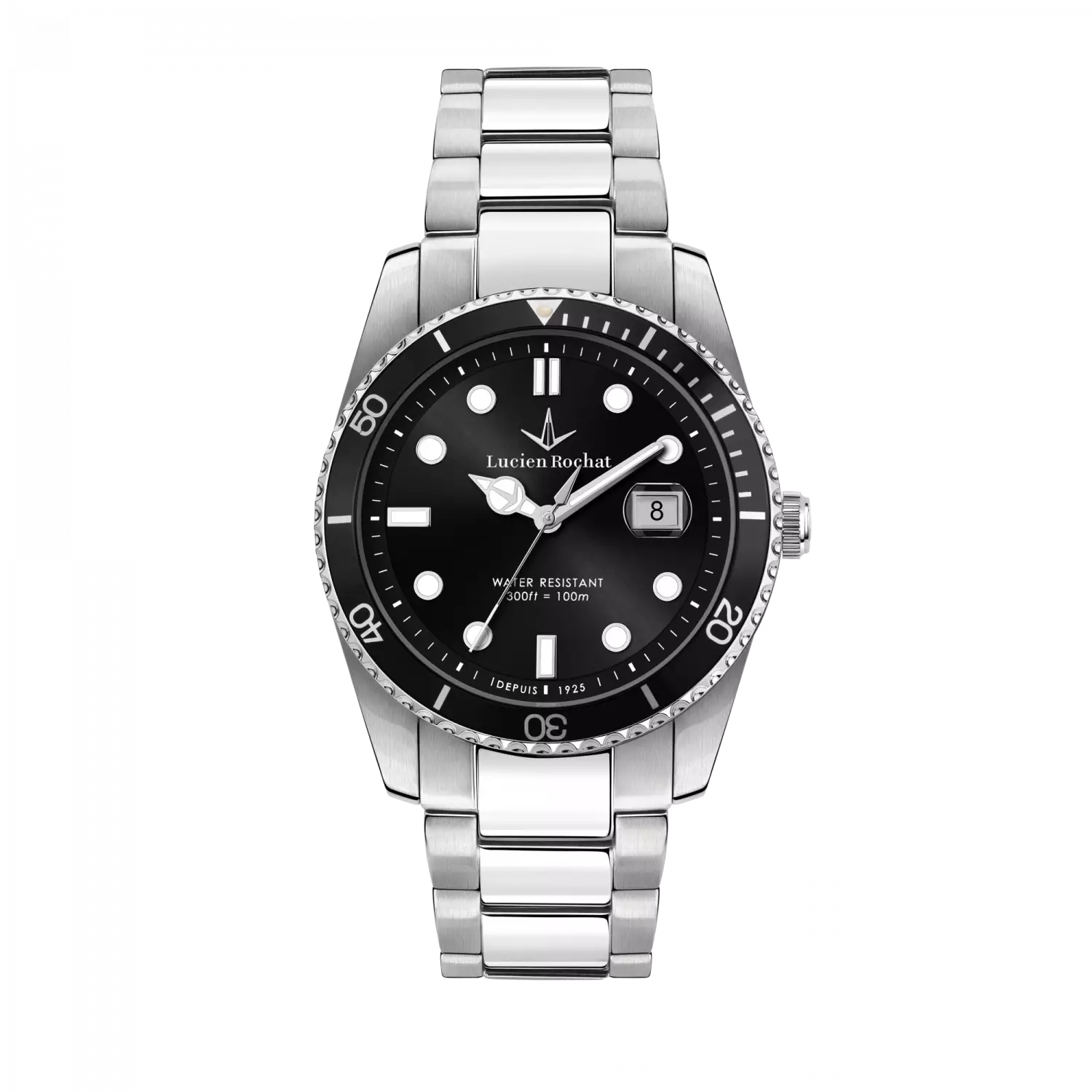 Orologio Tempo e data da Uomo Lucien Rochat R0453117001, Cassa Silver in Acciaio. Collezione Léman