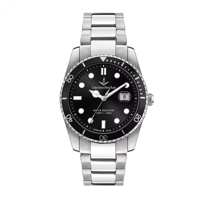 Orologio Tempo e data da Uomo Lucien Rochat R0453117001, Cassa Silver in Acciaio. Collezione Léman