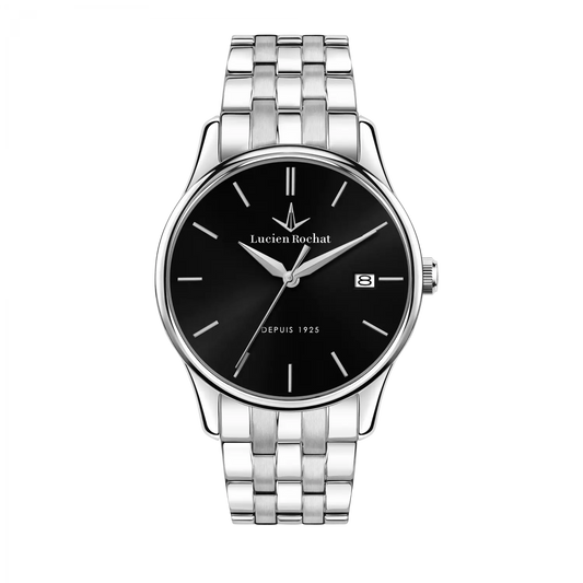 Orologio Tempo e data da Uomo Lucien Rochat R0453115008, Cassa Silver in Acciaio. Collezione Montreux
