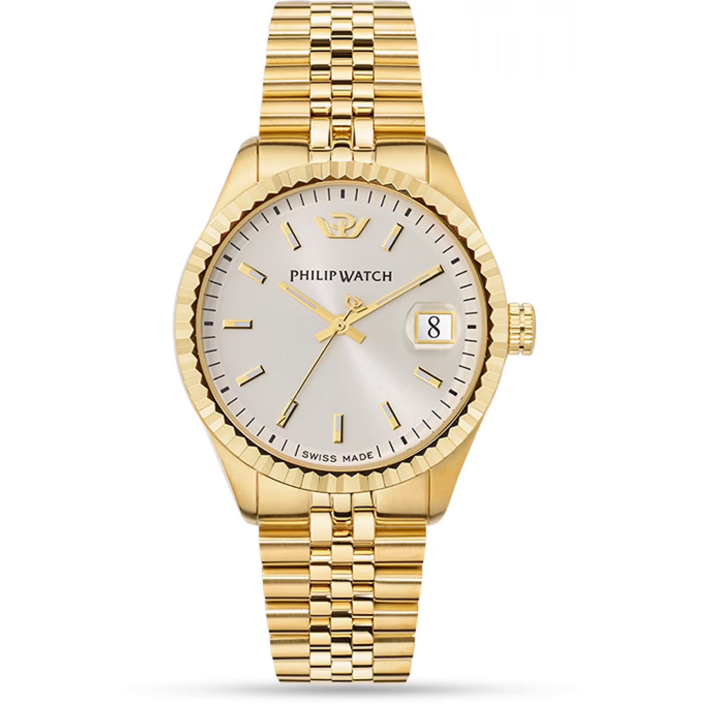 orologio philip watch caribe r8253597087 uomo acciaio finitura oro
