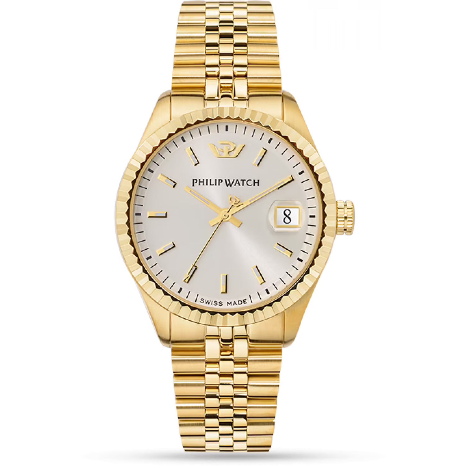 orologio philip watch caribe r8253597087 uomo acciaio finitura oro