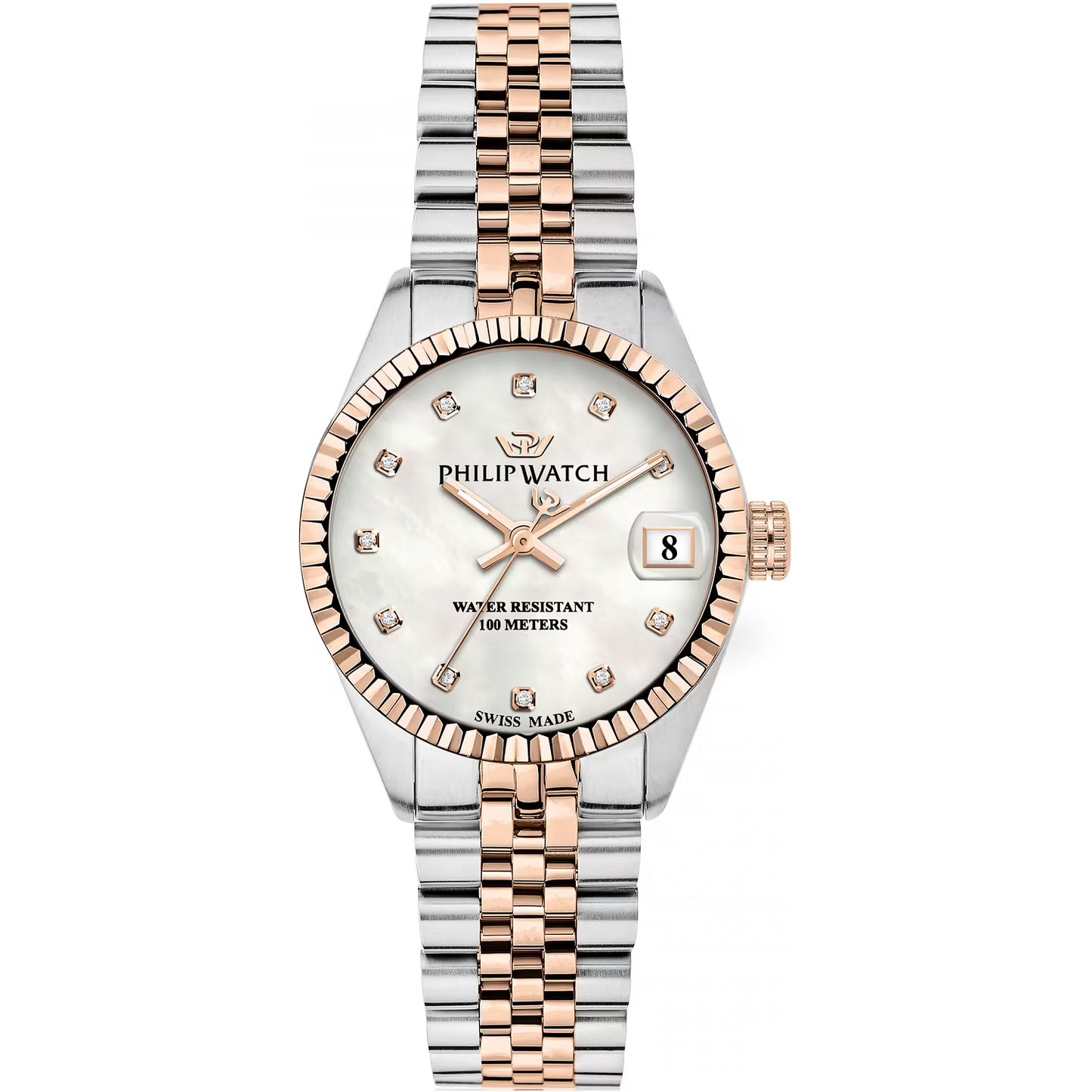 orologio donna philip watch caribe r8253597596 diamanti acciaio 31mm