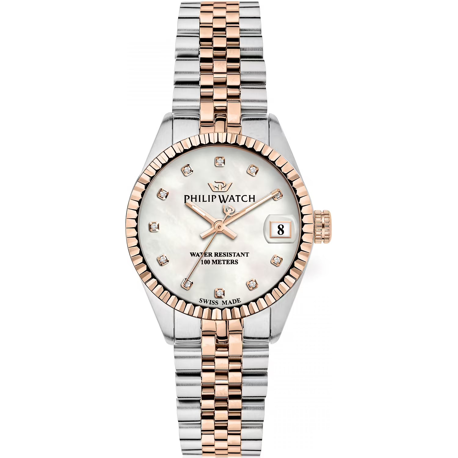 orologio donna philip watch caribe r8253597596 diamanti acciaio 31mm