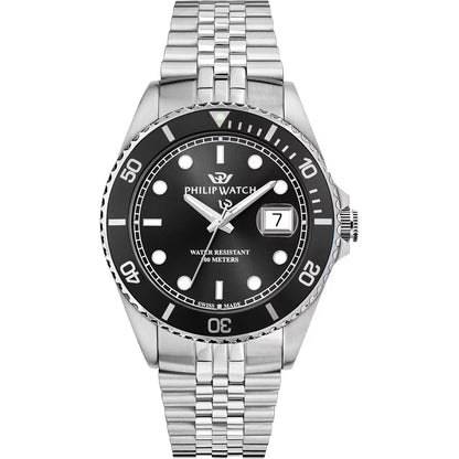 Orologio uomo Philip Watch Caribe Sport R8253597127 acciaio 42mm quadrante nero